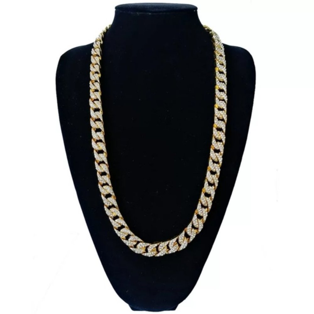 Brand New Iced Out Cuban Link Chain - Picture 1 of 3